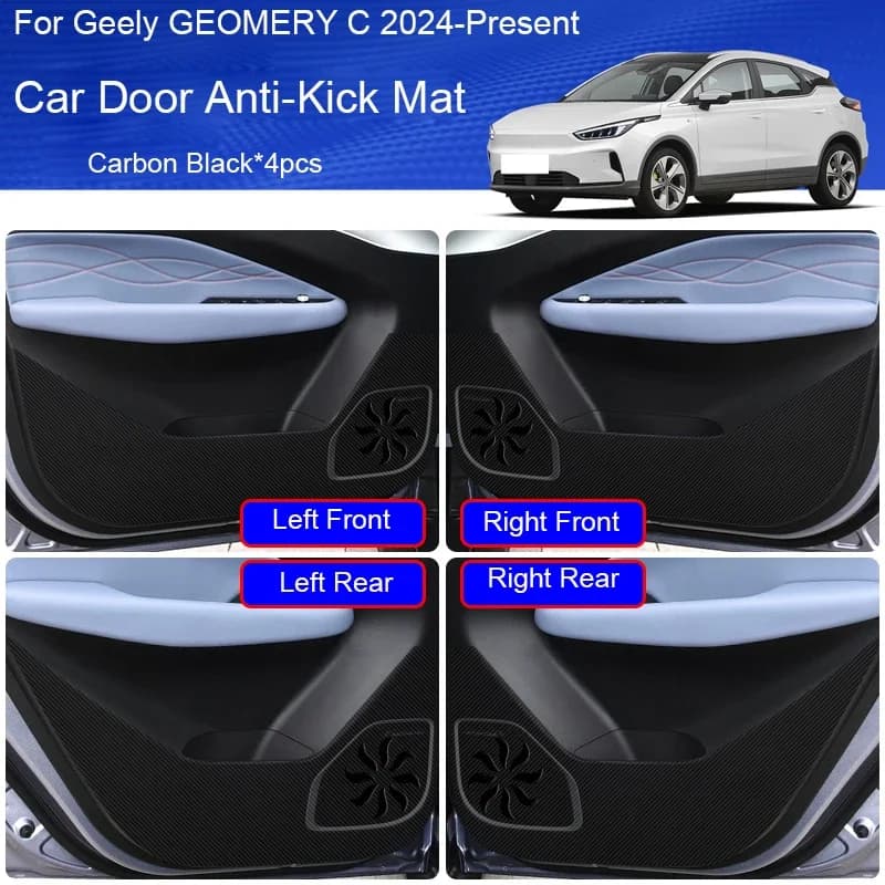 Auto B-Pilastro Porta Anti-Calcio Proteggere Pad Tronco Interno Anti-Sporco Resistente Ai Graffi Accessorio Auto Per GEELY GEOMERY C 2022-2026