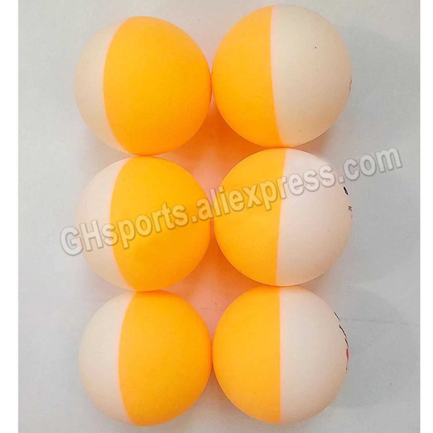 Palline da Ping Pong Sanwei Bicolore 40+ in Nuovo Materiale ABS, 6 Pezzi per Scatola
