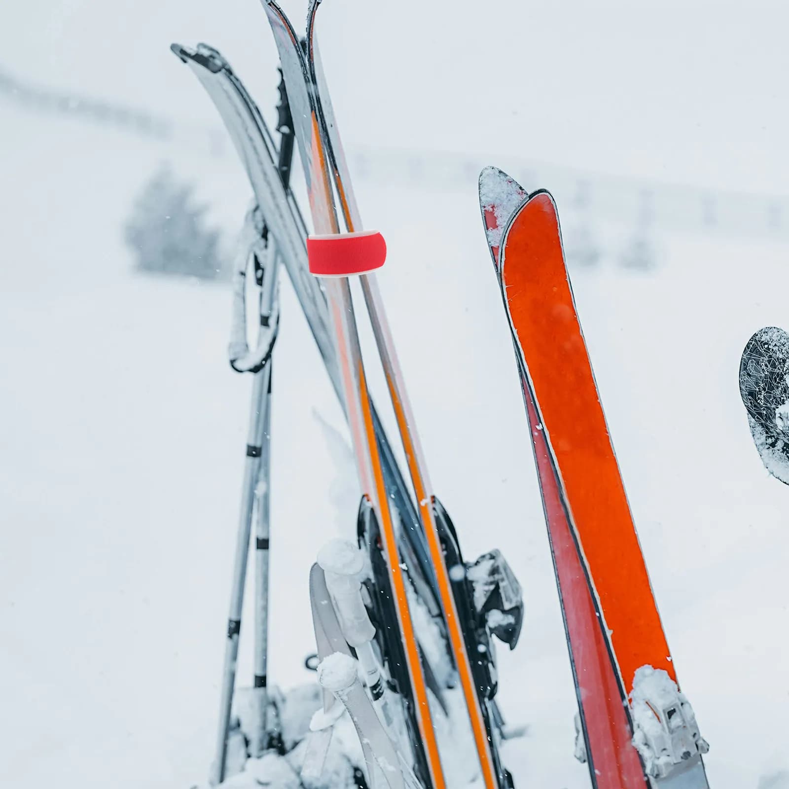 2 Pezzi Cinghie per Trasporto Skate, Accessorio per Sci, Strumento di Fissaggio per Snowboard, Cinghie per il Trasporto