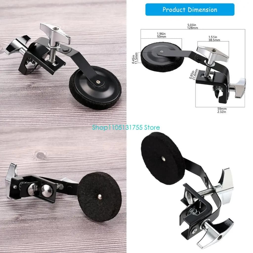 K0EF Silenziatori per batteria con clip Silenziatori per esercitazione per batteria Smorzatore professionale per eliminare