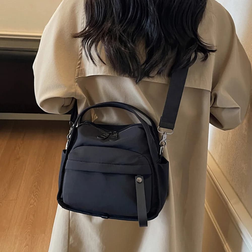 Borsa con Cerniera, Nuova Borsa Casual Semplice e Leggera per Donne, Alla Moda e Versatile, Borsa a Tracolla Diagonale da Donna
