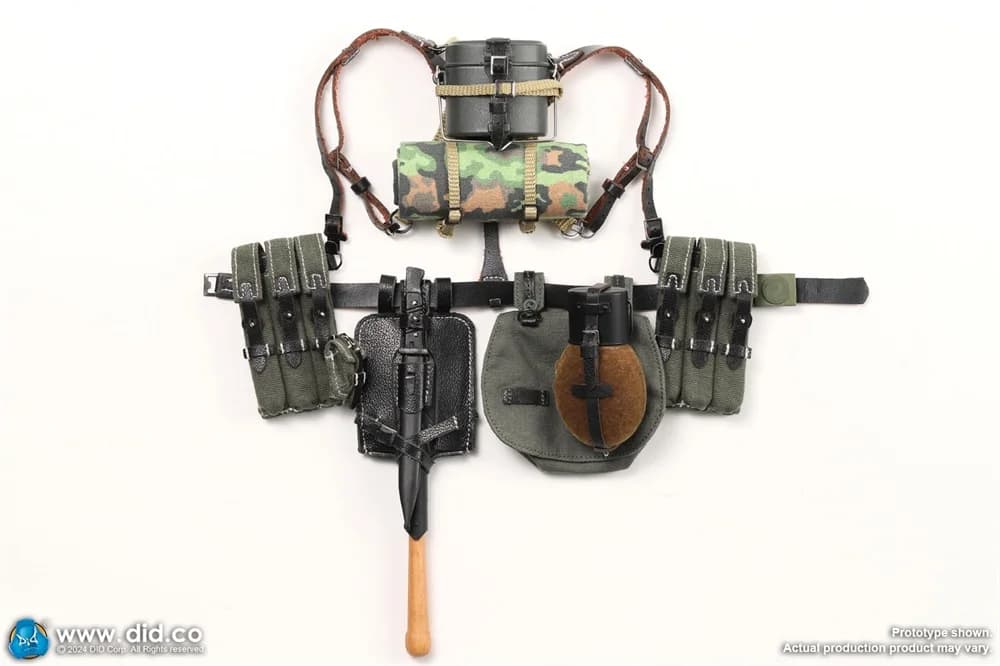 1/6 DID D80177 nuova versione originale Soldier Doll Toy Model X Y marsupio borse Lunch Box accessori per bottiglie d'acqua per figura da 12"