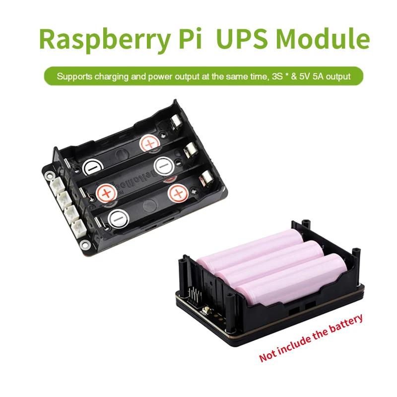 Support for Raspberry hat Pi 5 UPS 18650 battery Li 5V continuity group via bus I2C for Pi 4 model B