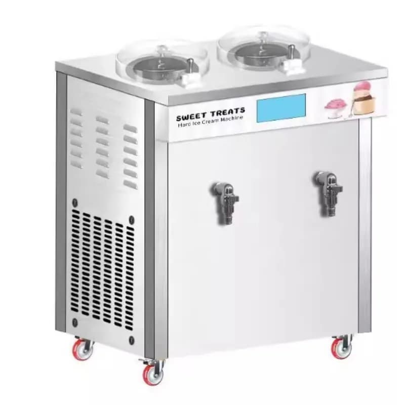 Macchina per gelato da banco commerciale, congelatore automatico a batch per caffetterie, gelatiera professionale per gelato artigianale in stile italiano