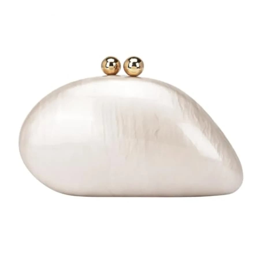 Borsa a Forma di Conchiglia in Acrilico, Clutch di Lusso Effetto Marmo, Pochette da Sera per Donne, Borsa Glitterata per Matrimoni, Cocktail Party e Balli di Gala
