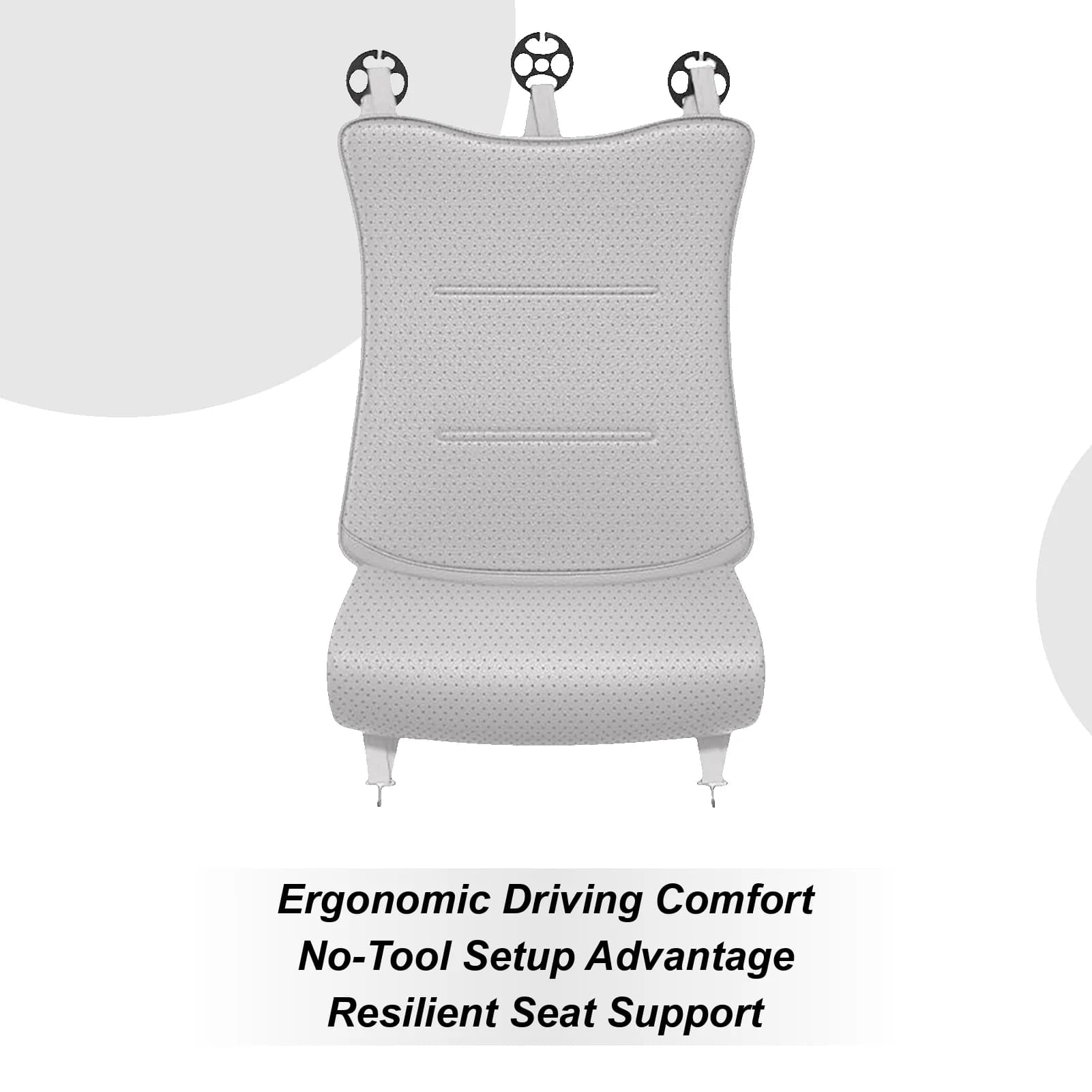 Prolunga per seggiolino auto Supporto per gambe Cuscini per seggiolino auto per la guida Supporto per gambe Cuscino ergonomico Cuscini per sedie per viaggi a casa Camion Berlina