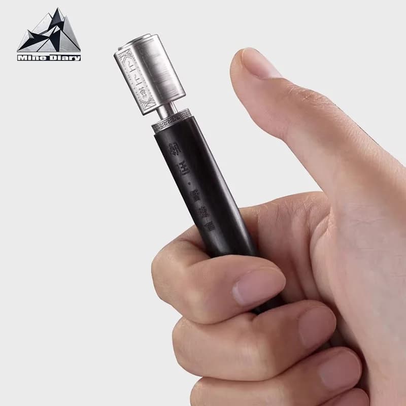 Penna in Legno di Sandalo Portafortuna EDC, Fidget Spinner a Levitazione Magnetica, Giocattolo Antistress per Ufficio e Studio