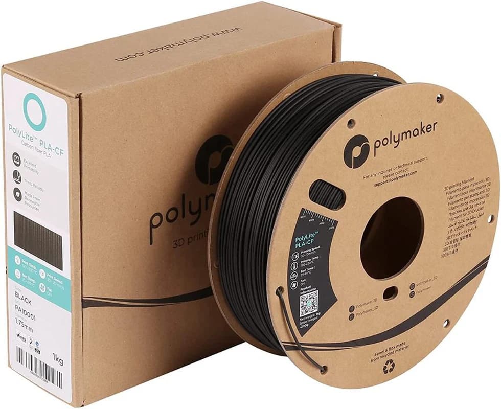 3D Polymaker PolyLite PLA-CF 1.75mm 1kg, PLA Reinforced with 3D Printer Fiber
