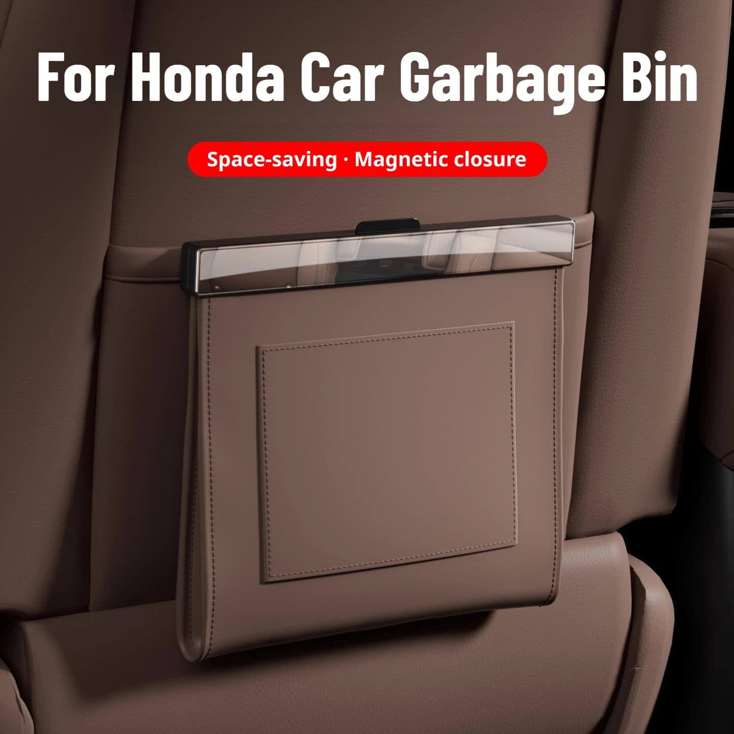 For Honda Magnetic Car Garbage Bag Hanging Car Trash Can Waterproof Space Saving Car Interior Organizer Car Interior Accessories