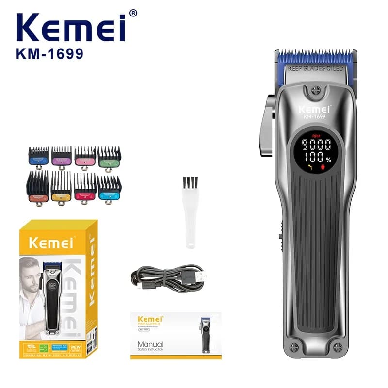 Kemei 1699 Electric shaver for cutting hair Wireless Trimmer Haircut with precision adjustment for barber