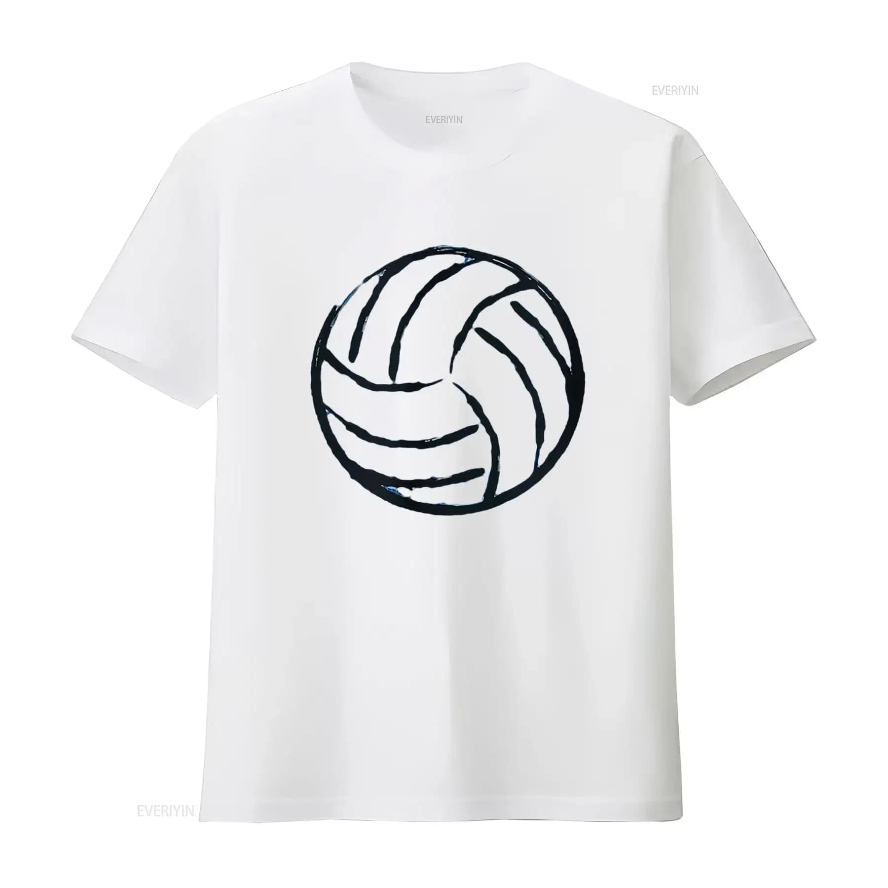 Maglietta sportiva da donna Love Volleyball Best Fun Birthday Team Maglietta bianca piccola vintage lavata per l'uso quotidiano Traspirante