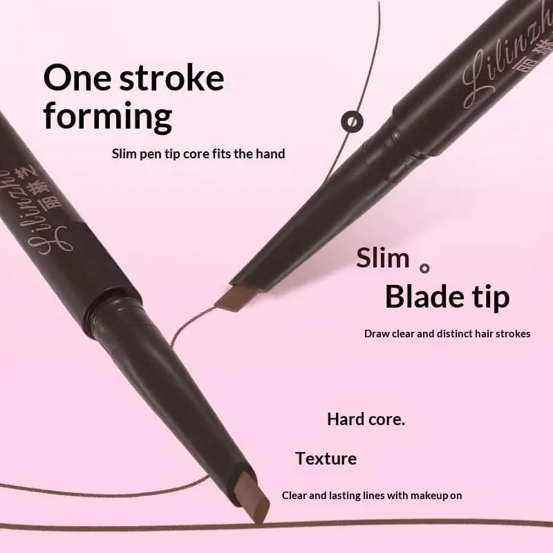 New 2-in-1 Dual-Ended Eyebrow Pencil & Tinting Mascara - Waterproof Long-Lasting Smudge-Proof Natural Finish Eyebrow Makeup