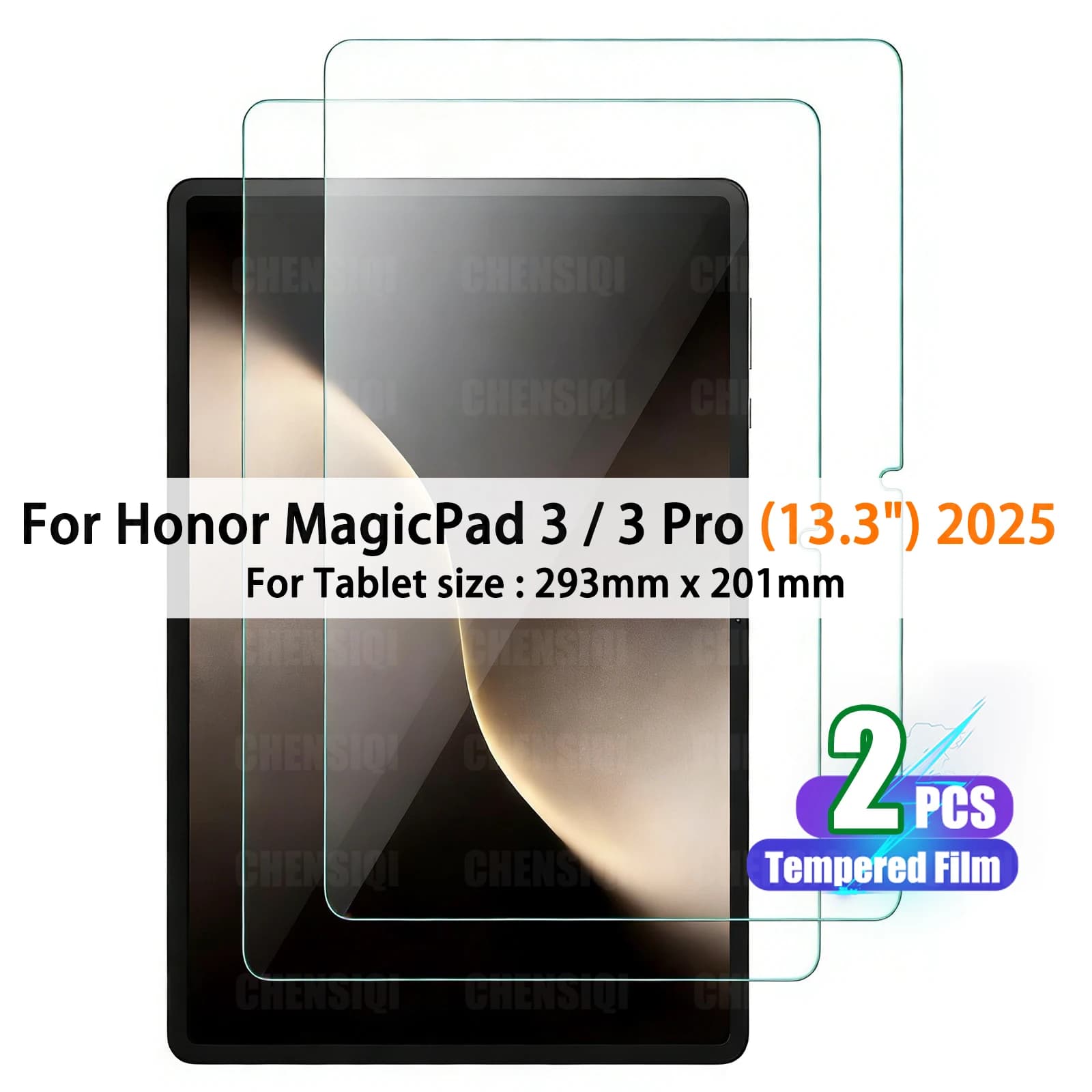 Pellicola in Vetro Temperato per Honor MagicPad 3 Pro (2025) 13.3" HD Trasparente 9H Anti-Graffio Protezione Schermo Durevole per Honor MagicPad 3