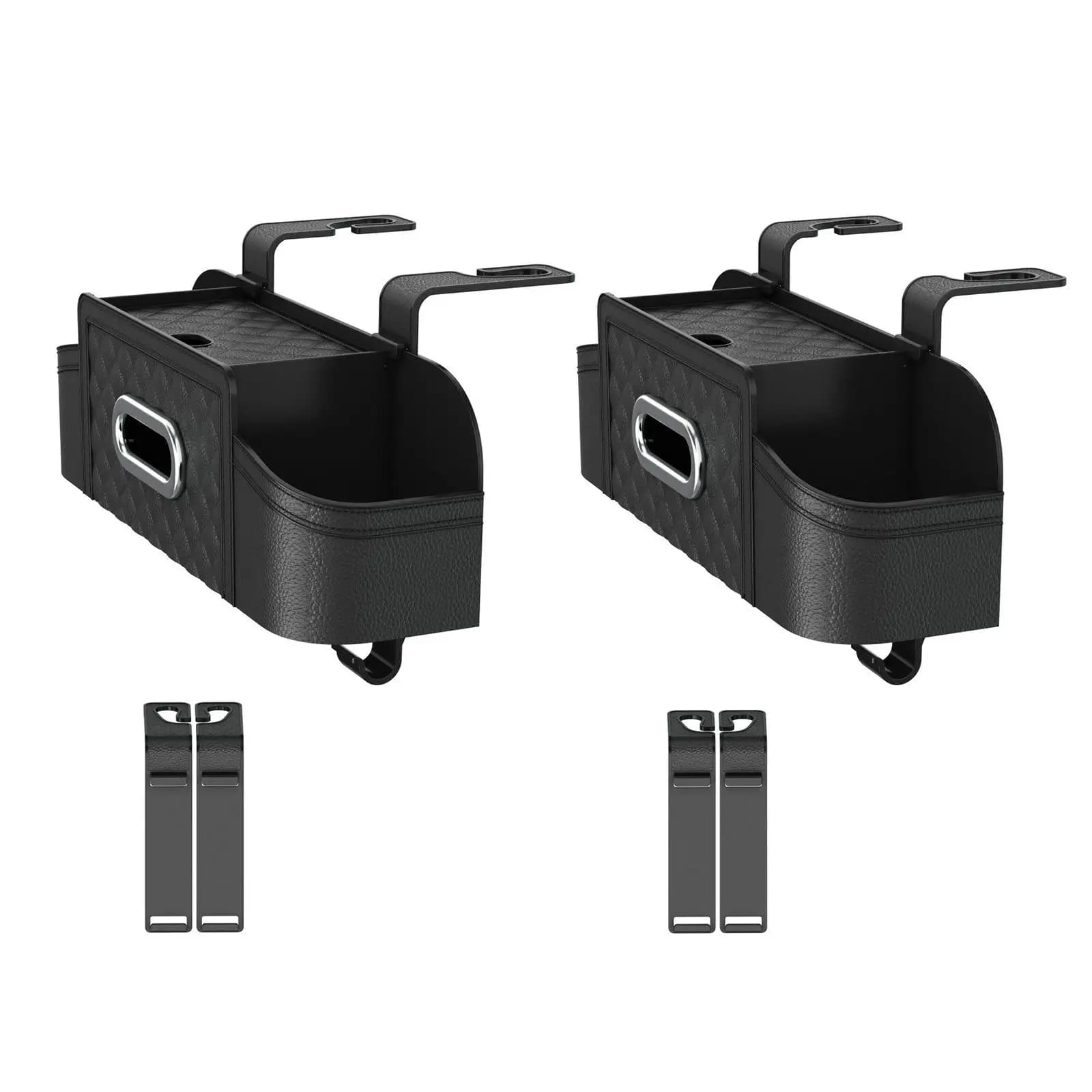 Organizer per Poggiatesta Auto con Gancio e Porta Telefono, Scatola Portaoggetti Universale per Auto, Cuscino Estivo