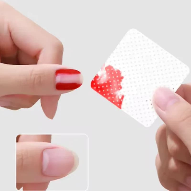 Salviette Struccanti per Unghie a Forma di Fiore di Prugna, Gel Rimuovi Smalto, Strumenti per Manicure e Pedicure, Pads per Pulizia Unghie, Strumenti per Nail Art