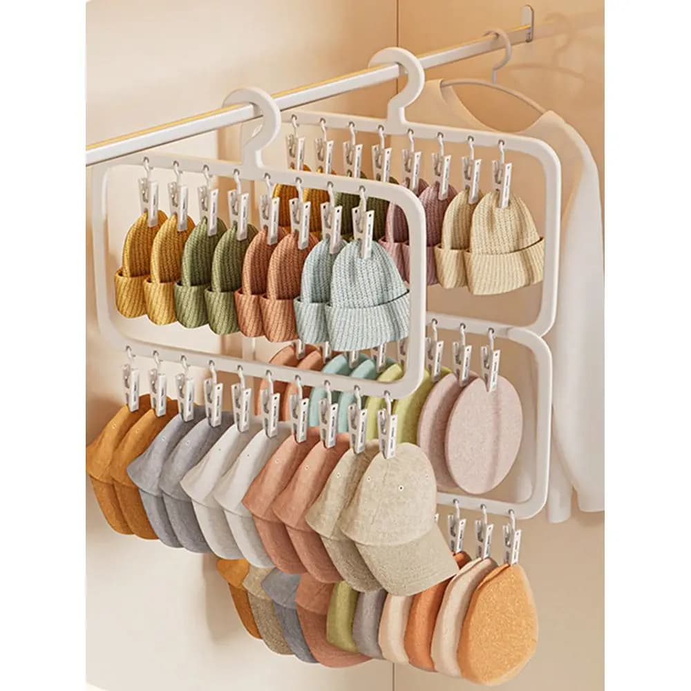 NonSlip Seamless Infant Clothes Hanger, With Clips Cartoon Shaped Baby Clothing Rack, Wardrobe Organizer, Birthday Christmas Gi