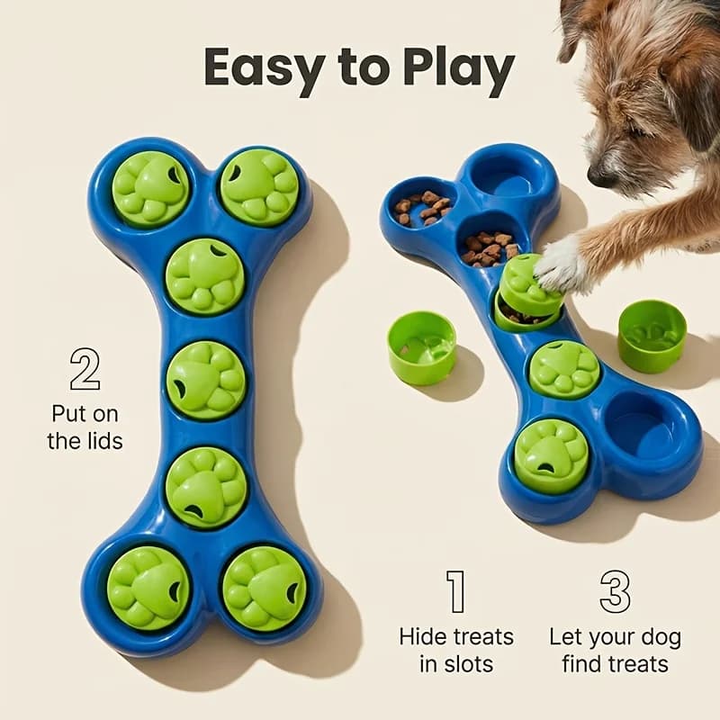 Giocattoli per Alleviare l'Ansia da Separazione dei Cani, Dispenser di Crocchette, Ciotole Anti-Soffocamento a Lenta Erogazione e Giochi per Nascondere il Cibo