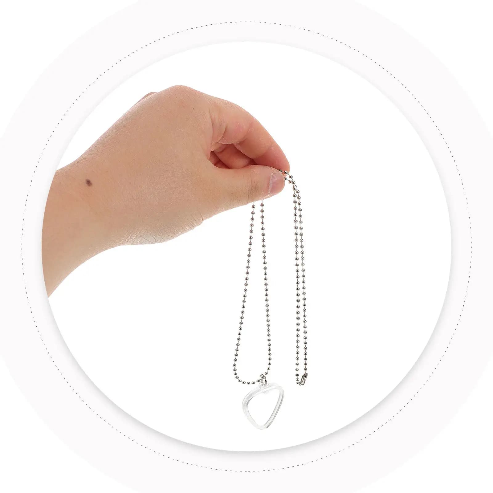 2 Pezzi Collana Portaplettro a Cuore per Chitarra, Custodia Porta Plettri per Chitarra Acustica ed Elettrica, Ciondolo Gioiello Musicale per Chitarristi