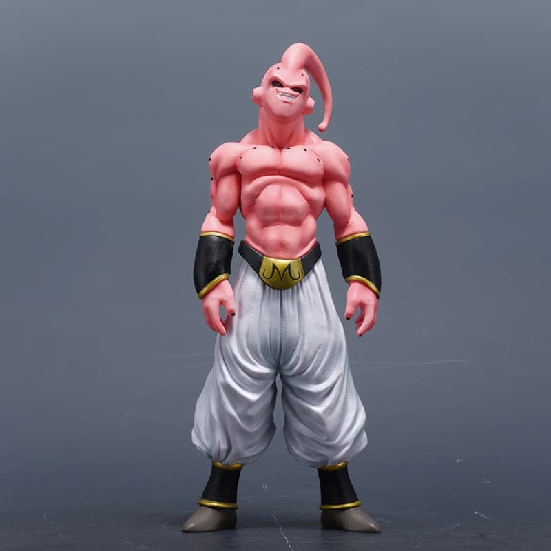 Action Figure di Majin Buu da Dragon Ball Z in Posa Eretta, Statuetta Muscolare da Collezione Anime, Ornamento da Scrivania per Appassionati di Anime e Manga