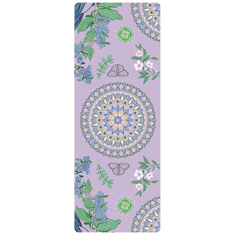 Travel Yoga Mat, Portable Sweat-Absorbing and Non-Slip, Foldable Natural Rubber Soundproof Light Fitness Mat