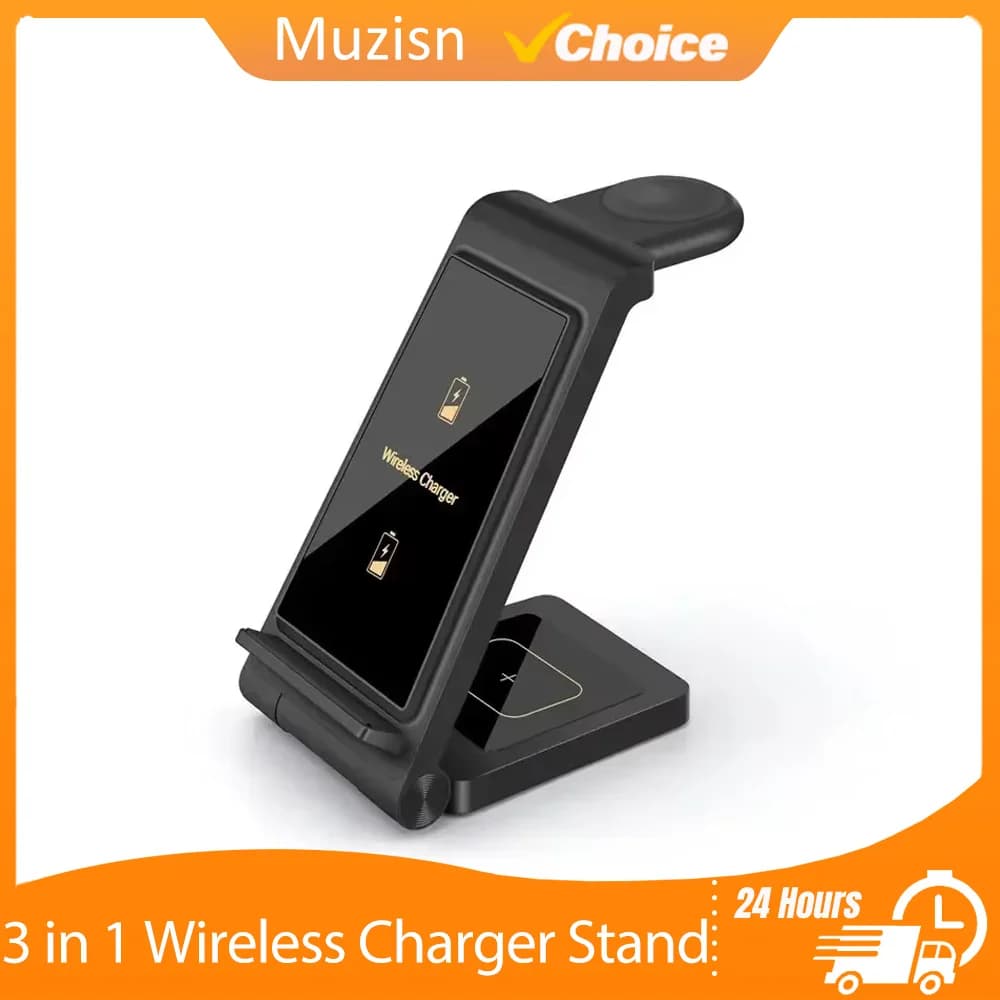 3 in 1 wireless charger support for Samsung S23 Ultra/S22/Note Z Flip Fold for Galaxy Watch 5 4 Active Buds Fast charging station