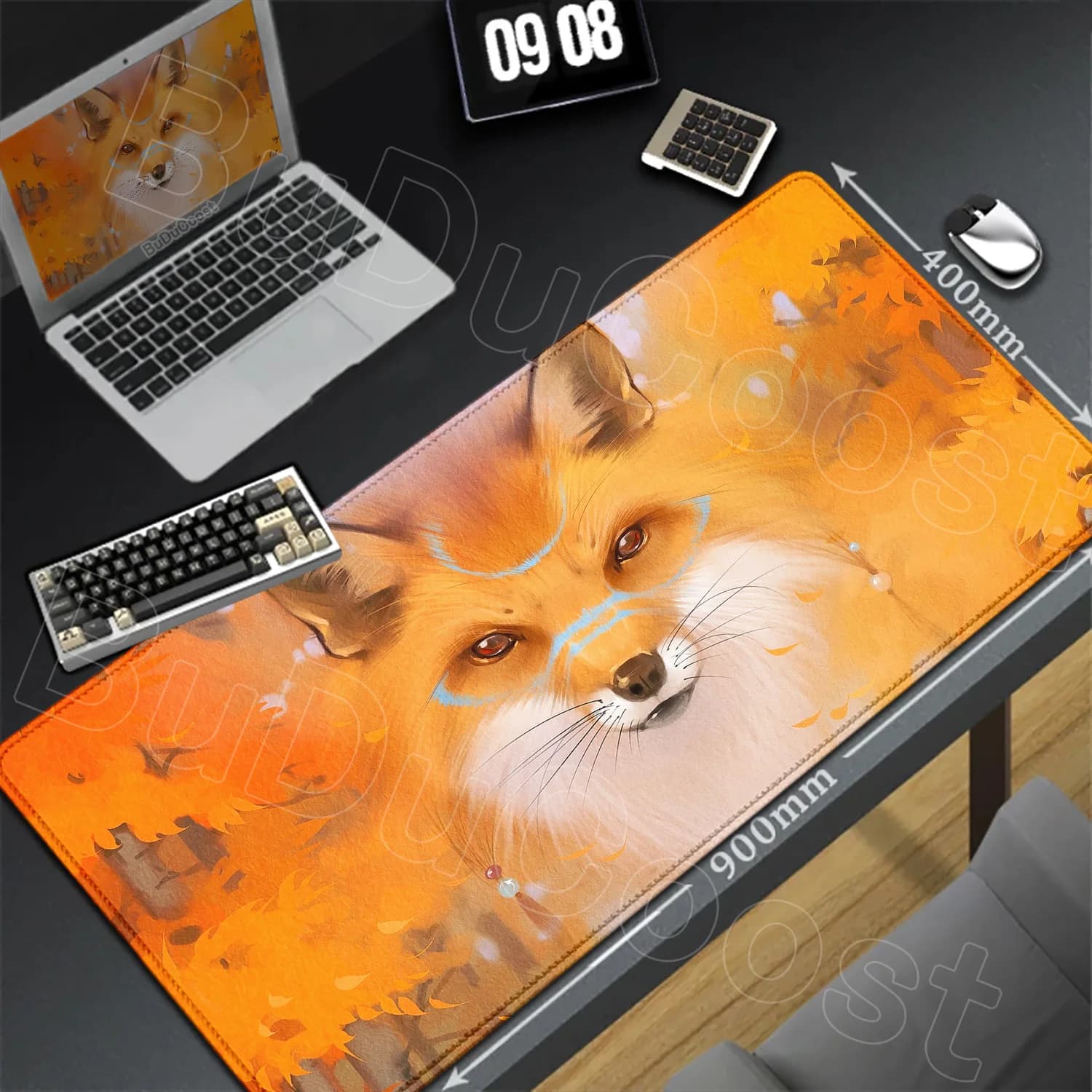 Realism Cartoon Fox Mouse Pad Mousepad computer Pad XXL Table High-quality rubber soft Anti-slip mats for gaming and office use