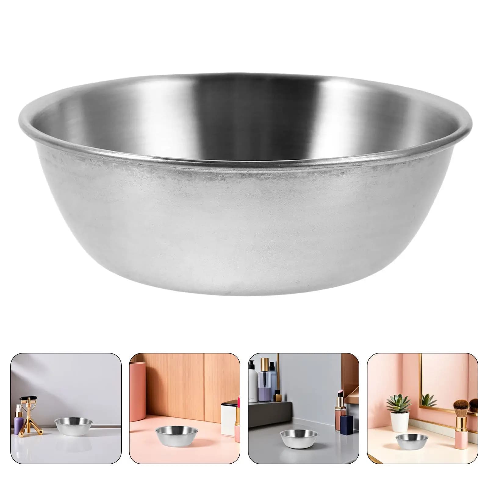 4Pcs Metal Facial Bowls for Face Mask Mixing Stainless Steel 3.3 Inch Esthetician Mixing Bowls Spa Tool