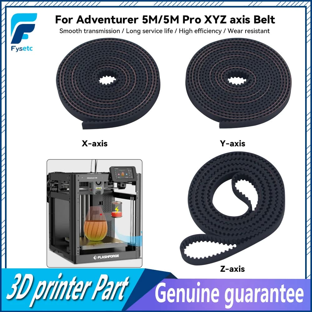 Cinghia aggiornata per Adventurer 5M/5M Pro XYZ asse Cinghia di trasmissione accurata per accessori per stampante 3D