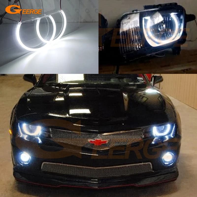 Per Chevrolet Camaro 2009 2010 2011 2012 2013 Luce diurna Eccellente LED SMD ultra luminoso Angel Eyes Kit Halo Anelli