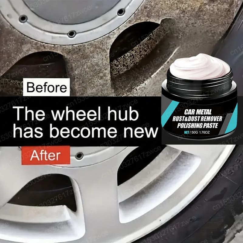 Universal wheel hub for car, scratch repair, polishing wax, automatic metal, oxidation, rust reconditioning cream, wheel hub polishing