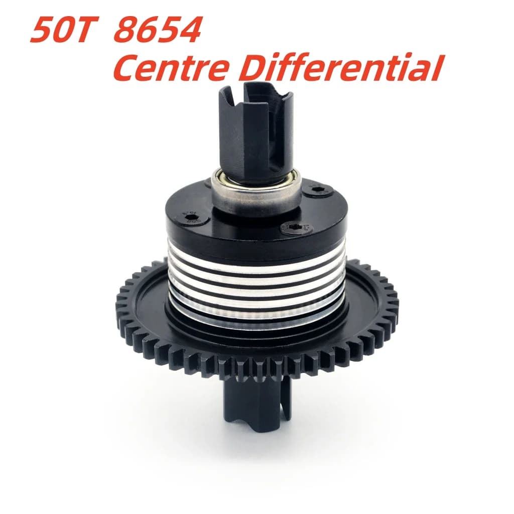 Set di ingranaggi differenziali centrali 50T per modelli DF 8654 ZD Racing DBX-07 / EX-07 1/8 Car Truck RC ricambi auto
