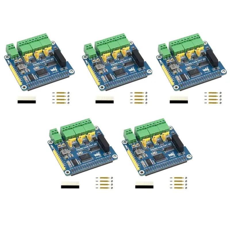 5X Waveshare RS485 CAN HAT RS485 CAN Expansion Board For Raspberry Pi Allows Stable Long-Distance Communication Via