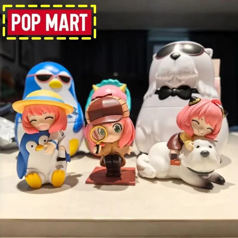 Nuova Scatola Cieca Originale Pop Mart Spy X Family Anya Forger Serie Vita Quotidiana, Figurina Anime da Collezione, Decorazione da Scrivania, Regalo di Compleanno