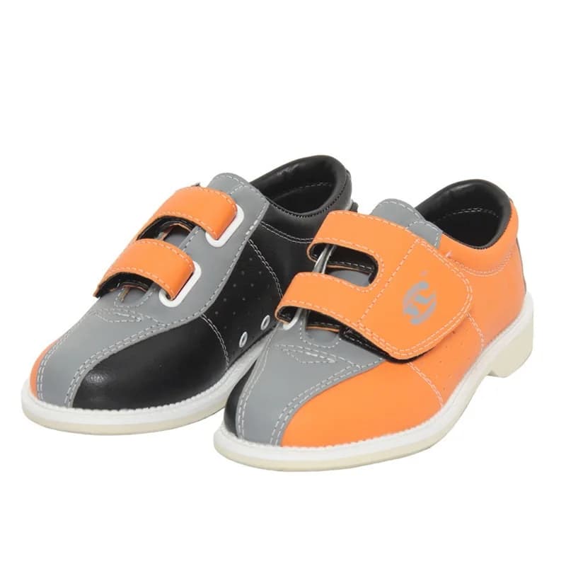 Bowling Shoes Men Shoes Leather Women Shoes Magic Tape Universal Sports Shoes Breathable Indoor Competition Bowling Sneakers