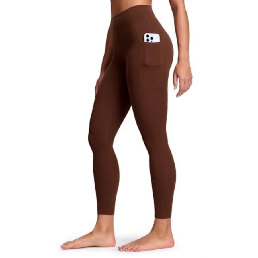 Leggings HeyNuts Pro con tasche da 25'', pantaloni da allenamento a vita alta 7/8