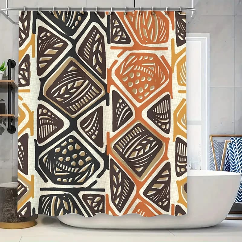 Tenda da doccia con fiori verdi viola vivaci: decorazioni per il bagno con design fantasia per la decorazione domestica in bagni non sbiancate