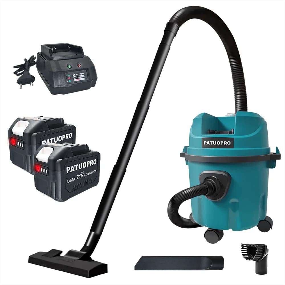 PATUOPRO 10L Cordless Aspirapolvere Bagnato/Secco Barile Collettore di Polveri Casa Auto Pulizia Utensili Elettrici Per Makita 18V Batteria