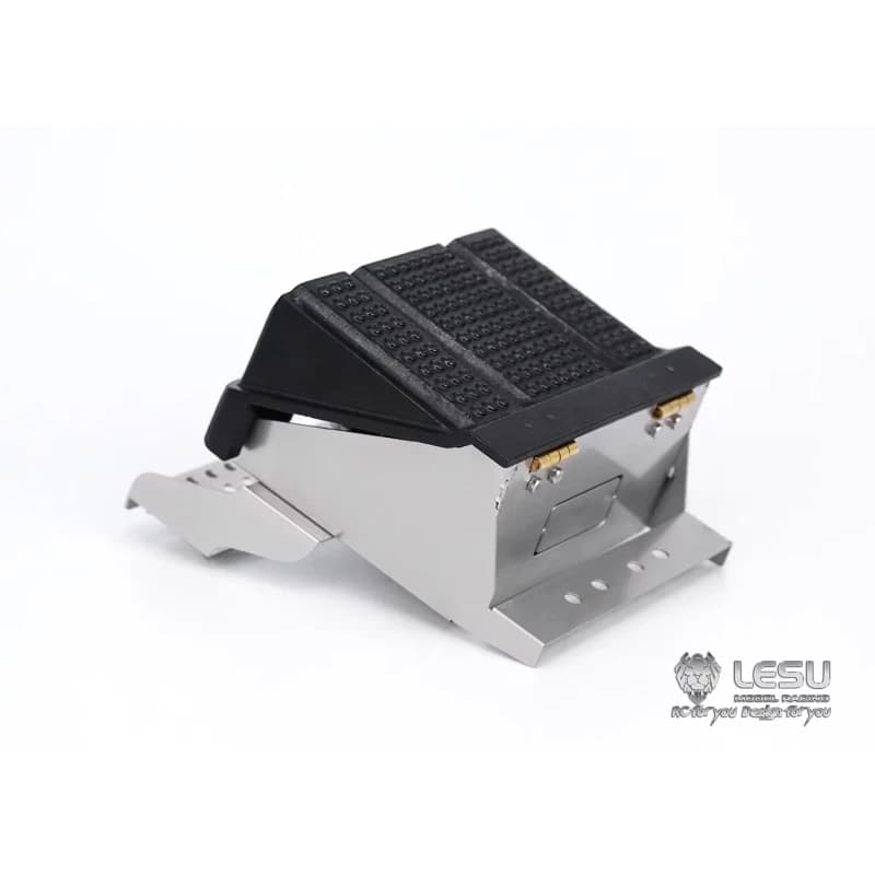 LESU Scatola batteria in metallo con piastra per Tamiyay 1/14 RC Trattore Camion Dumper idraulico Auto elettrica Th08734-Smt3