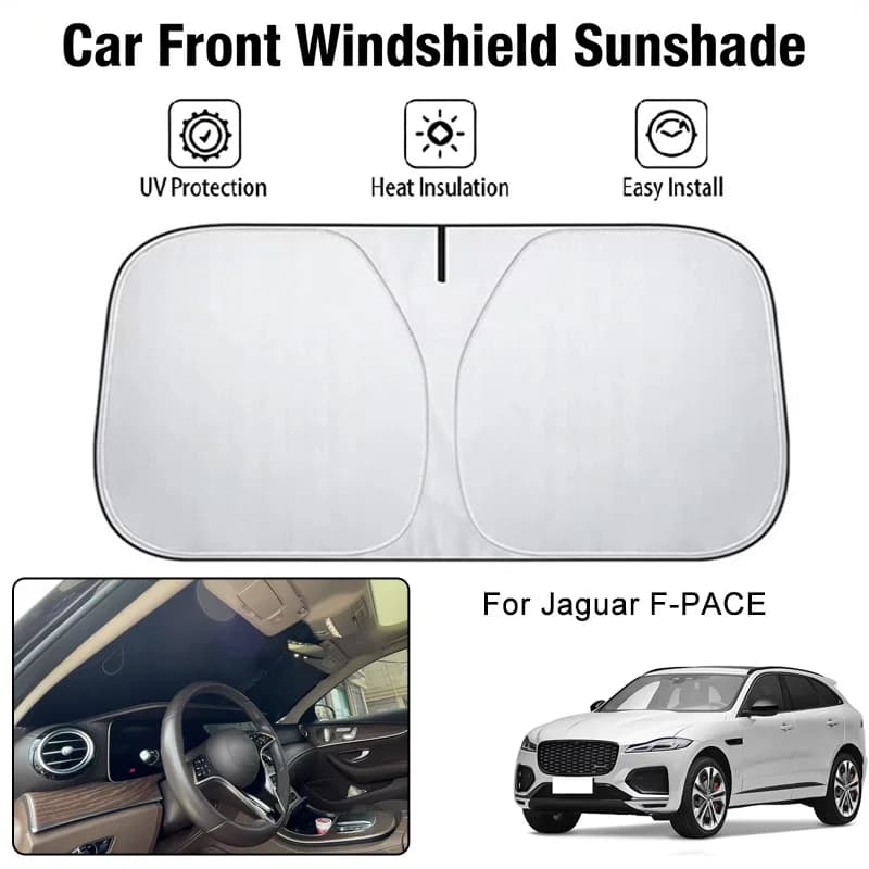 Parasole per parabrezza anteriore per Jaguar F-PACE, protezione UV, isolamento termico, accessori per la protezione solare degli interni auto
