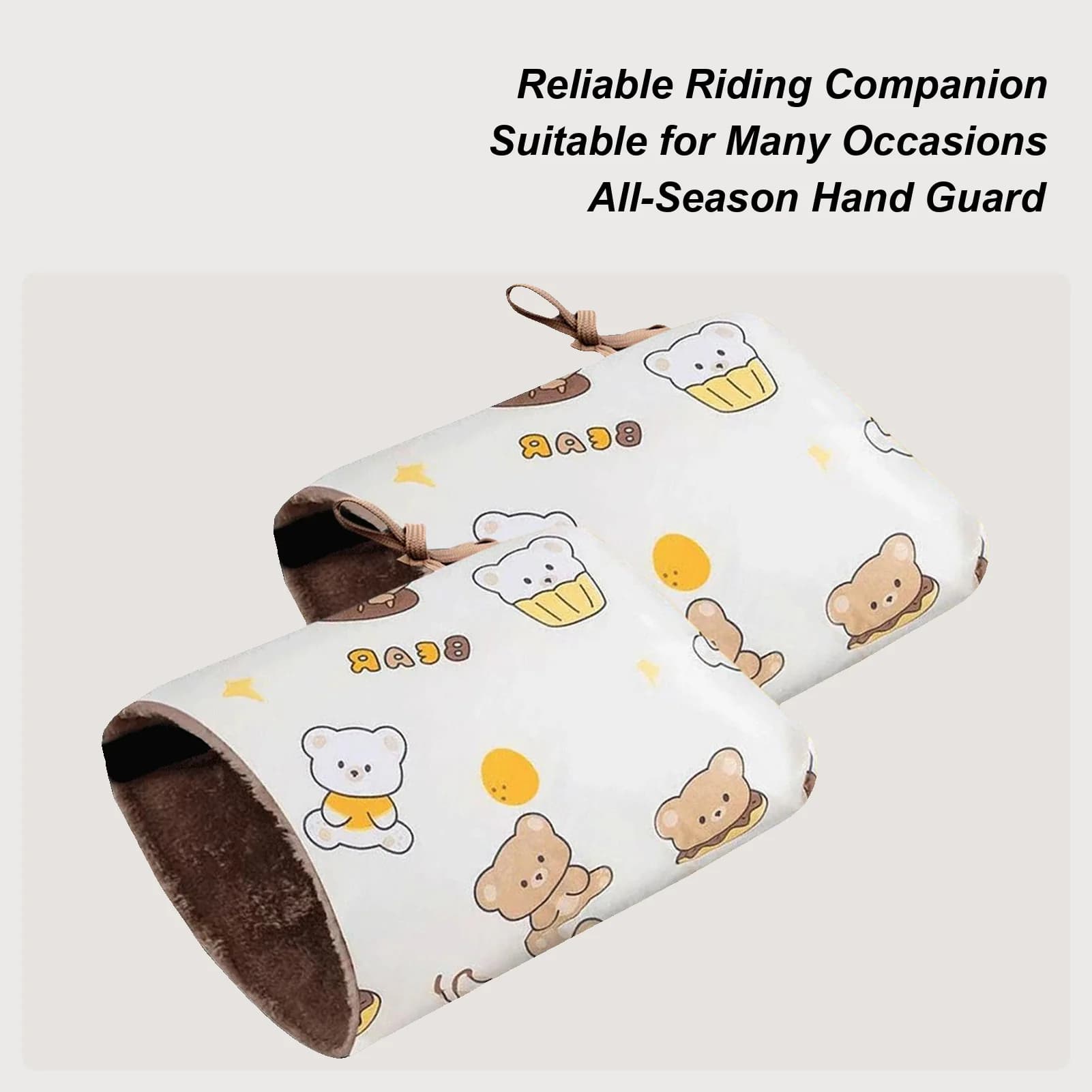 Guanti da manubrio Guanti antivento Guanto termico da manubrio per equitazione invernale Ciclismo Moto Scooter Biciclette Fria