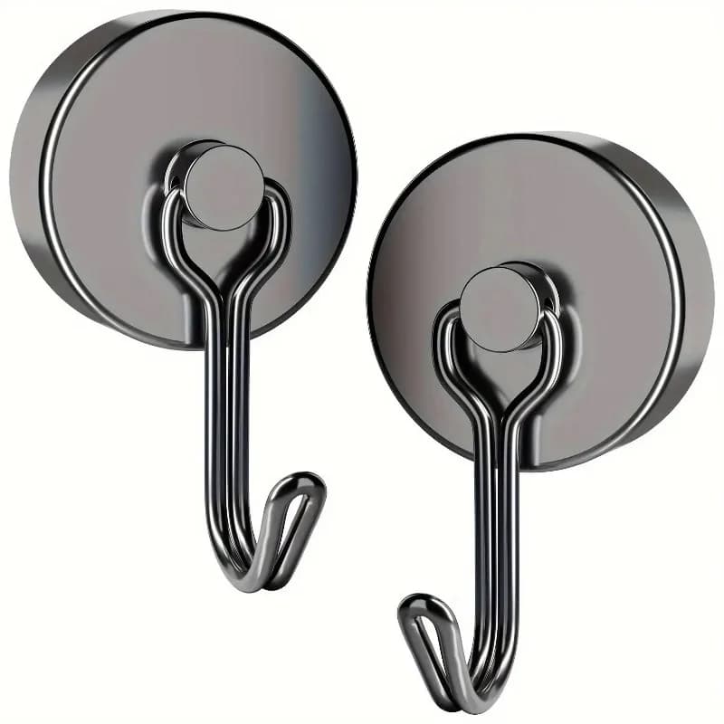 Ganci magnetici per famiglie resistenti, robusti magneti al neodimio per terre rare da 110 libbre con ganci per appendere la cucina, la casa, il posto di lavoro