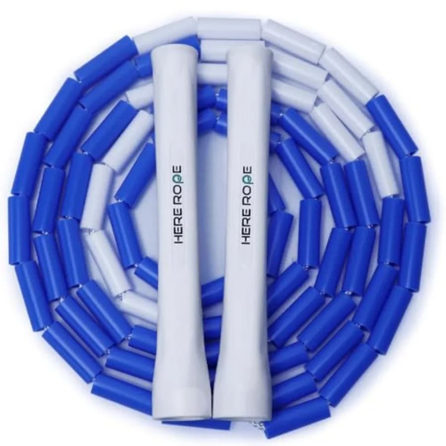 Corda per Saltare con Perline Nere, Manici Infrangibili e Perline Resistenti agli Urti per un Allenamento Fitness Avanzato, Corde per Saltare con Perline Regolabili