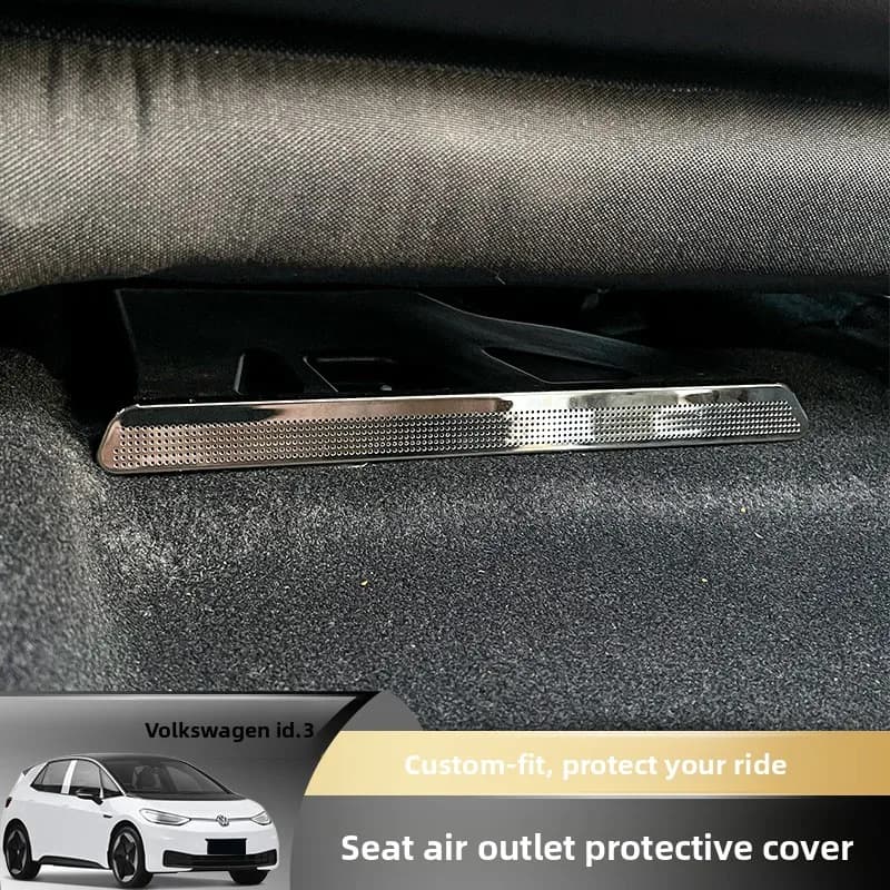 Car Rear Under The Seat Air Conditioner Outlet Metal Dust Cover Modification Accessories for Volkswagen ID.3 ID.4CROZZ