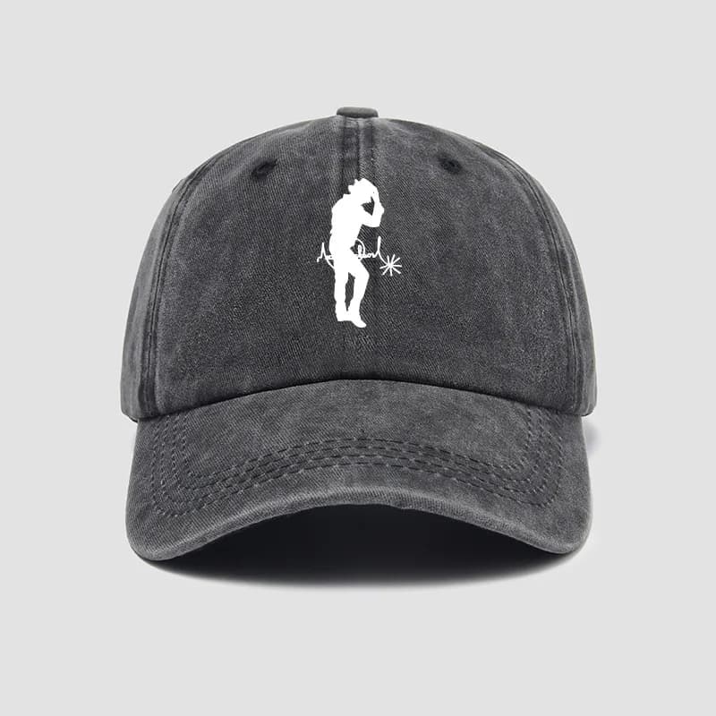 MJ Michael Jackson Embroidery Soft Top Baseball Cap Men Women Fresh Outdoor Sun Duckbill Hat Souvenir Fan Gifts