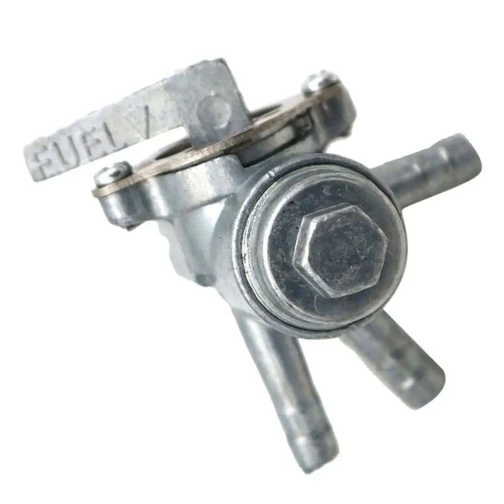Rubinetto a 3 Vie per Moto, Valvola Carburante in Alluminio da 6mm per Serbatoio ATV e Dirt Bike