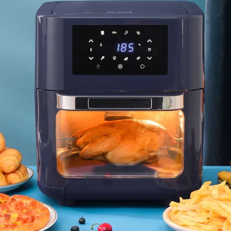 Elettrodomestici Forno elettrico automatico touch screen a LED Friggitrice MZG-DZ1022 Friggitrice ad aria senza olio 220V/1700W Househol multifunzionale