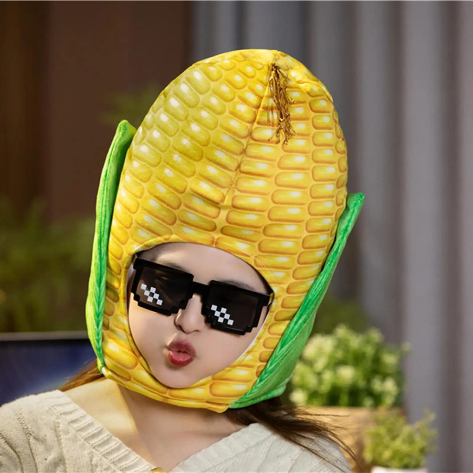 Corn Headgear Headwear Headdress Fancy Dress Cute Cosplay Role Play Costume Hat
