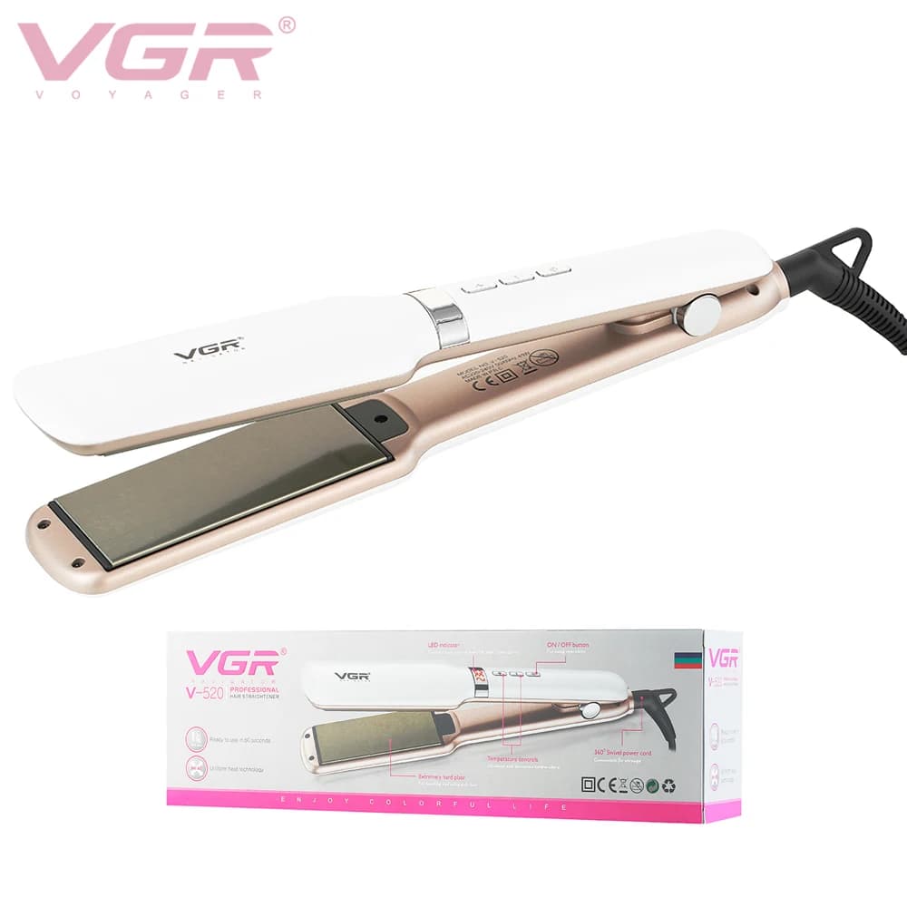 VGR Professionale Perm Stecca Dormitorio Casa Capelli Lisci Arricciatura Comoda Cura Dei Capelli Piastra Per Capelli Regolabile V-520