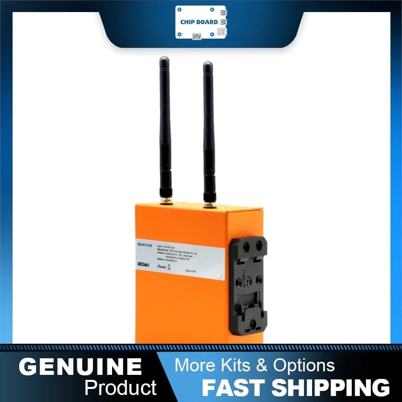 EDAtec ED-IPC1220 IPC su Guida DIN, Raspberry Pi CM0 A53, RS485 RS232 DI DO, Modulo eMMC WiFi BT 4G