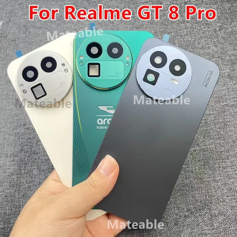 GT8Pro Housing For Realme GT 8 Pro Battery Back Cover Repair Replace Door Phone Rear Case + Camera Lens RMX5210